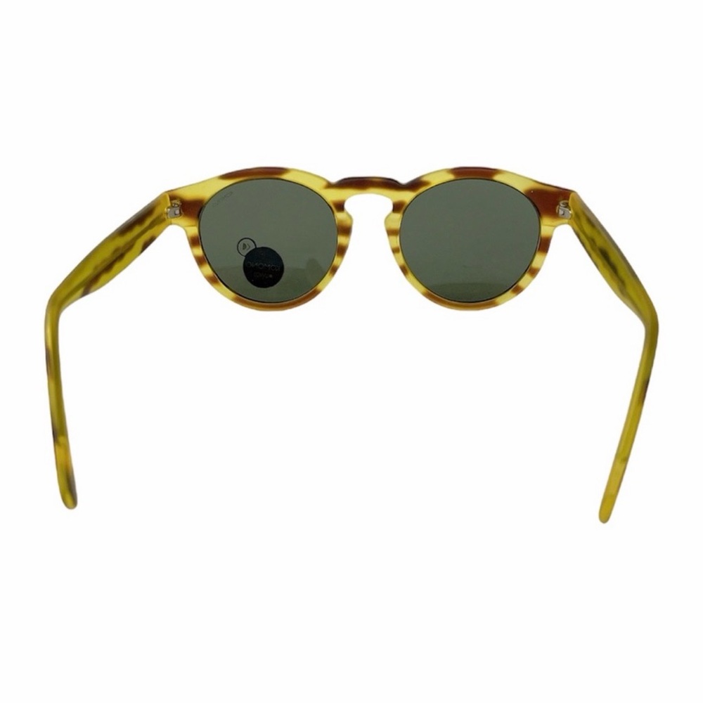 Komono Sunglasses NWT NEW The Clement Safari Yellow and Brown Round - Picture 10 of 14